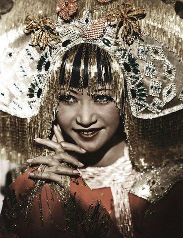 Anna May Wong White Modern Wood Framed Art Print with Double Matting by Hollywood Photo Archive