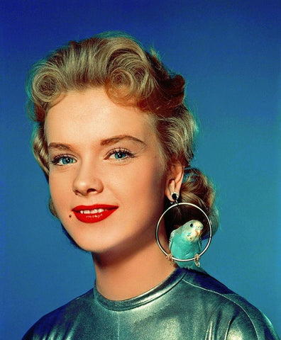 Anne Francis Black Ornate Wood Framed Art Print with Double Matting by Hollywood Photo Archive