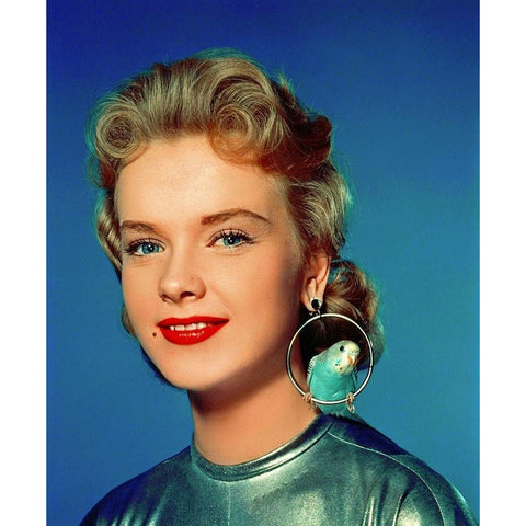 Anne Francis Gold Ornate Wood Framed Art Print with Double Matting by Hollywood Photo Archive