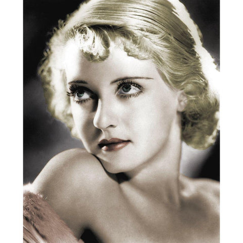 Bette Davis White Modern Wood Framed Art Print by Hollywood Photo Archive