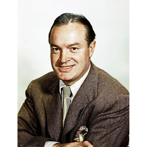 Bob Hope Black Modern Wood Framed Art Print with Double Matting by Hollywood Photo Archive