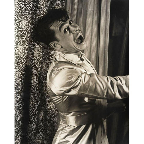 Cab Calloway Black Modern Wood Framed Art Print with Double Matting by Hollywood Photo Archive