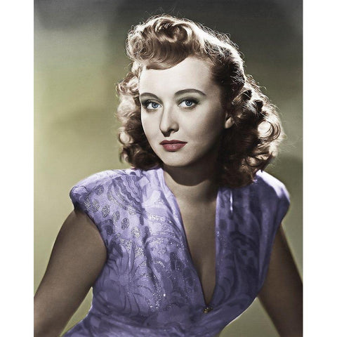 Celeste Holm White Modern Wood Framed Art Print by Hollywood Photo Archive