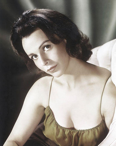 Claire Bloom White Modern Wood Framed Art Print with Double Matting by Hollywood Photo Archive