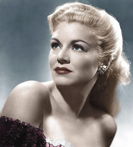 Claire Trevor White Modern Wood Framed Art Print with Double Matting by Hollywood Photo Archive