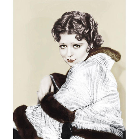 Clara Bow - The Savage White Modern Wood Framed Art Print by Hollywood Photo Archive