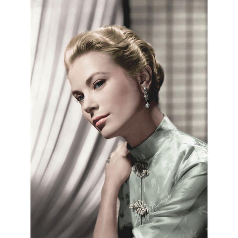 Grace Kelly Gold Ornate Wood Framed Art Print with Double Matting by Hollywood Photo Archive