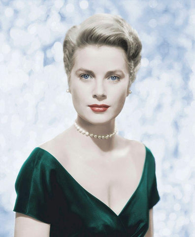 Grace Kelly - The Country Girl White Modern Wood Framed Art Print with Double Matting by Hollywood Photo Archive