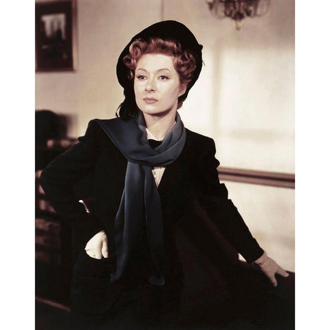 Greer Garson - Blossoms in the Dust Black Modern Wood Framed Art Print by Hollywood Photo Archive