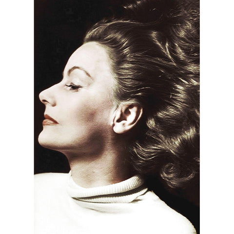 Greta Garbo White Modern Wood Framed Art Print by Hollywood Photo Archive