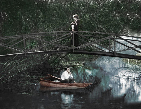 Harold Lloyd White Modern Wood Framed Art Print with Double Matting by Hollywood Photo Archive