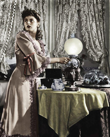 Ingrid Bergman White Modern Wood Framed Art Print with Double Matting by Hollywood Photo Archive