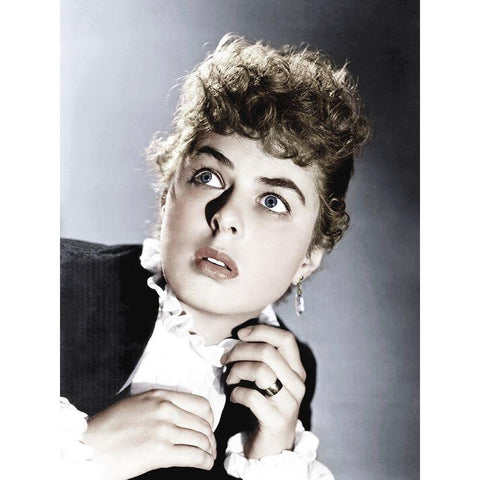 Ingrid Bergman - Gaslight Gold Ornate Wood Framed Art Print with Double Matting by Hollywood Photo Archive