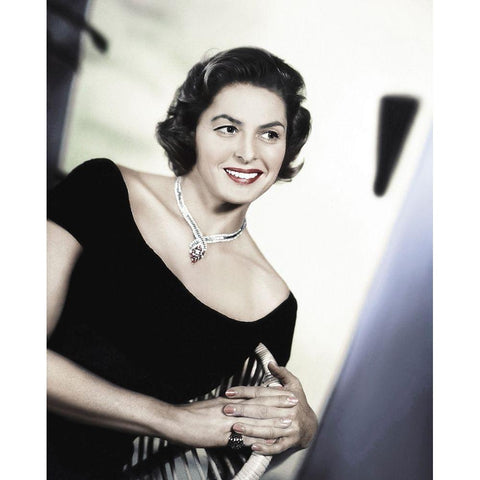 Ingrid Bergman - Indiscreet Gold Ornate Wood Framed Art Print with Double Matting by Hollywood Photo Archive