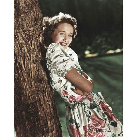 Jane Powell White Modern Wood Framed Art Print by Hollywood Photo Archive