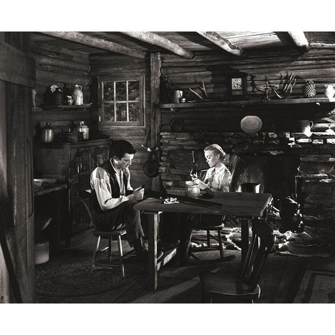 Jane Wyman - The Yearling Gold Ornate Wood Framed Art Print with Double Matting by Hollywood Photo Archive