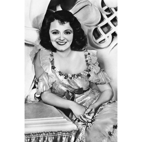 Janet Gaynor White Modern Wood Framed Art Print by Hollywood Photo Archive