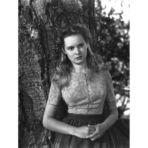 Janet Leigh Gold Ornate Wood Framed Art Print with Double Matting by Hollywood Photo Archive