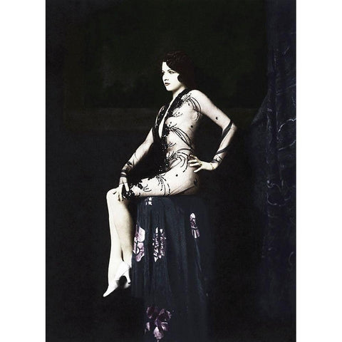 Jean Ackerman White Modern Wood Framed Art Print by Hollywood Photo Archive