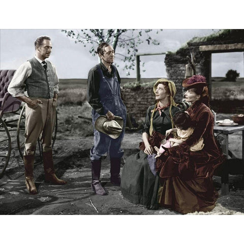 Katharine Hepburn - The Sea of Grass Gold Ornate Wood Framed Art Print with Double Matting by Hollywood Photo Archive