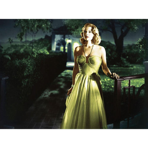 Rita Hayworth Affair in Trinidad Black Modern Wood Framed Art Print by Hollywood Photo Archive