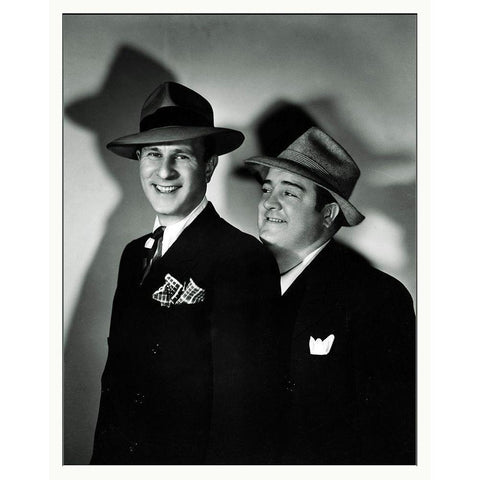 Abbott and Costello - Promotional Still Gold Ornate Wood Framed Art Print with Double Matting by Hollywood Photo Archive
