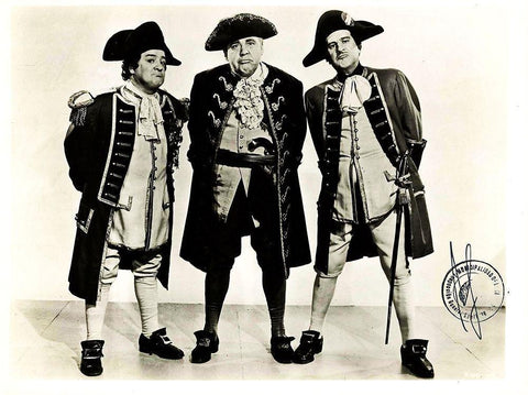 Abbott and Costello - Promotional Still  - Captain Kidd Black Ornate Wood Framed Art Print with Double Matting by Hollywood Photo Archive