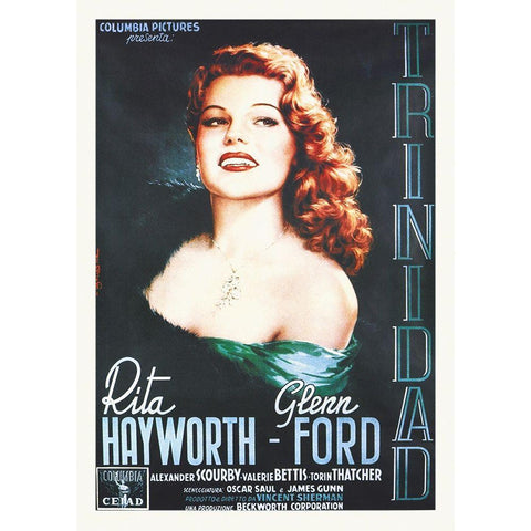 Affair In Trindad Black Modern Wood Framed Art Print by Hollywood Photo Archive