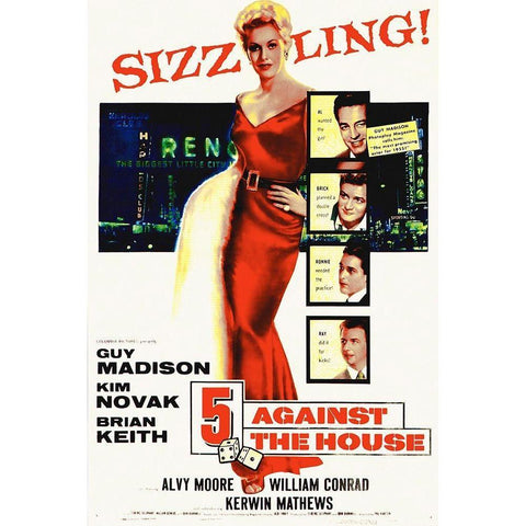 Against The House Black Modern Wood Framed Art Print with Double Matting by Hollywood Photo Archive