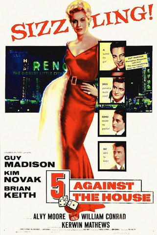 Against The House White Modern Wood Framed Art Print with Double Matting by Hollywood Photo Archive