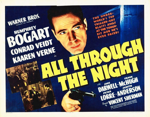 All Through The Night Black Ornate Wood Framed Art Print with Double Matting by Hollywood Photo Archive