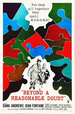 Beyond A Reasonable Doubt Black Ornate Wood Framed Art Print with Double Matting by Hollywood Photo Archive