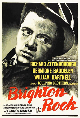 Brighton Rock Black Ornate Wood Framed Art Print with Double Matting by Hollywood Photo Archive