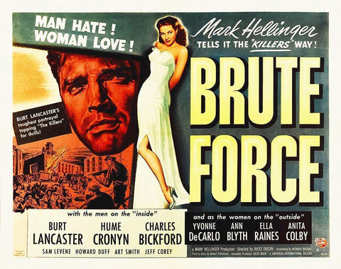 Brute Force White Modern Wood Framed Art Print with Double Matting by Hollywood Photo Archive