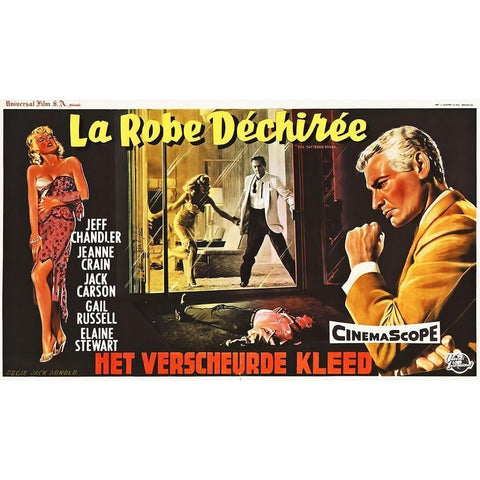 Dutch - The Tattered Dress White Modern Wood Framed Art Print by Hollywood Photo Archive