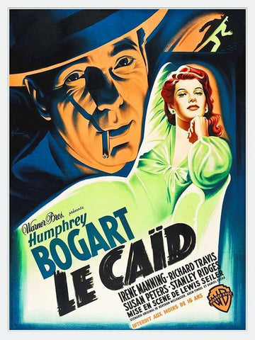 French - Big Shot White Modern Wood Framed Art Print with Double Matting by Hollywood Photo Archive