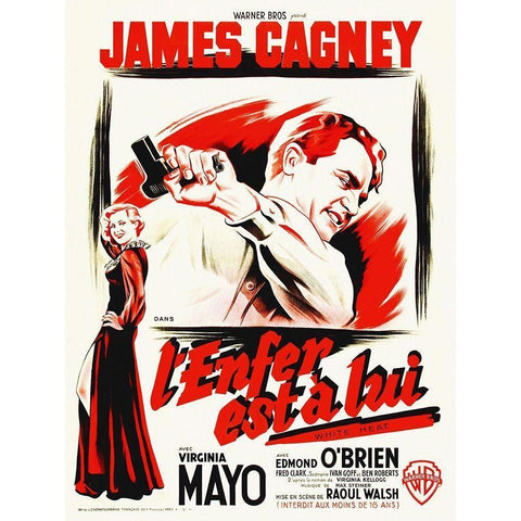 French - White Heat Gold Ornate Wood Framed Art Print with Double Matting by Hollywood Photo Archive