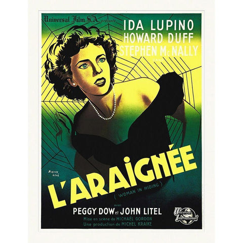 French - Women in Hiding White Modern Wood Framed Art Print by Hollywood Photo Archive