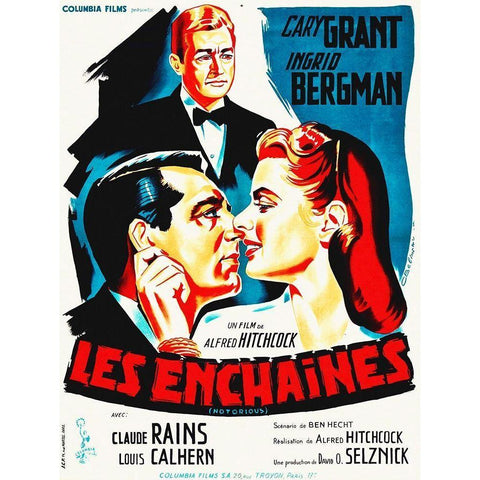 French Notorious Gold Ornate Wood Framed Art Print with Double Matting by Hollywood Photo Archive