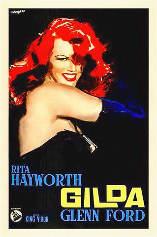 Gilda White Modern Wood Framed Art Print with Double Matting by Hollywood Photo Archive