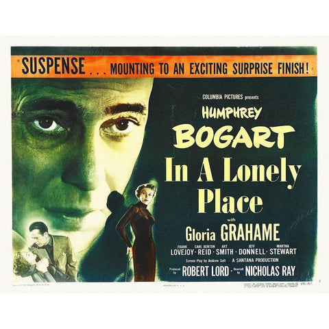 In A Lonely Place White Modern Wood Framed Art Print by Hollywood Photo Archive