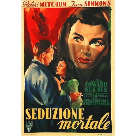 Italian - Angel Face Black Modern Wood Framed Art Print by Hollywood Photo Archive