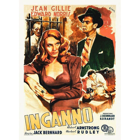 Italian - Decoy Black Modern Wood Framed Art Print with Double Matting by Hollywood Photo Archive