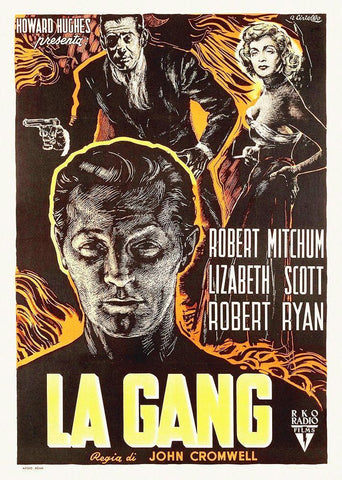 Italian - The Racket Black Ornate Wood Framed Art Print with Double Matting by Hollywood Photo Archive