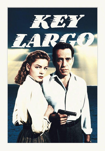 Key Largo White Modern Wood Framed Art Print with Double Matting by Hollywood Photo Archive