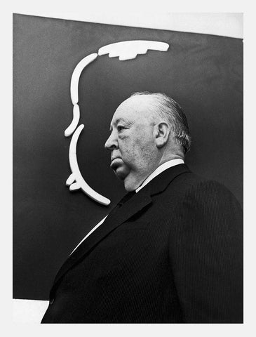 Promotional Still - Alfred Hitchcock Black Ornate Wood Framed Art Print with Double Matting by Hollywood Photo Archive