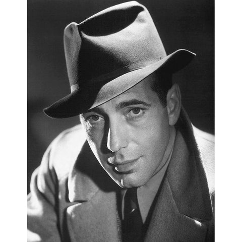 Promotional Still - Humphrey Bogart - The Big Sleep Black Modern Wood Framed Art Print with Double Matting by Hollywood Photo Archive