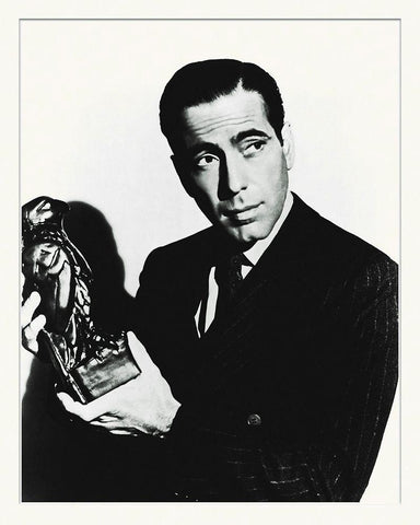 Promotional Still - Humphrey Bogart - The Malteze Falcon Black Ornate Wood Framed Art Print with Double Matting by Hollywood Photo Archive