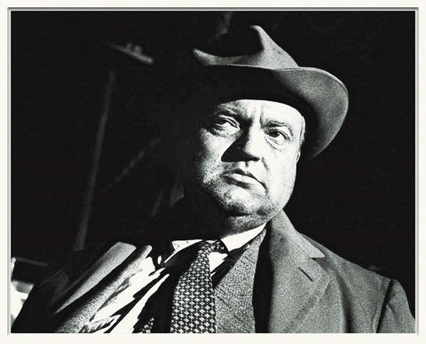 Promotional Still - Orsen Welles - A Touch of Evil Black Ornate Wood Framed Art Print with Double Matting by Hollywood Photo Archive