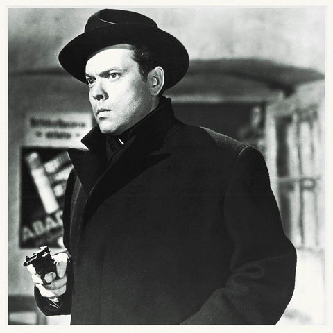 Promotional Still - Orsen Welles - The Third Man Black Modern Wood Framed Art Print with Double Matting by Hollywood Photo Archive